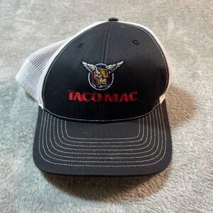 Richardson Taco Mac Trucker Hat Adult OS Black Baseball Cap Mesh Back Adjustable